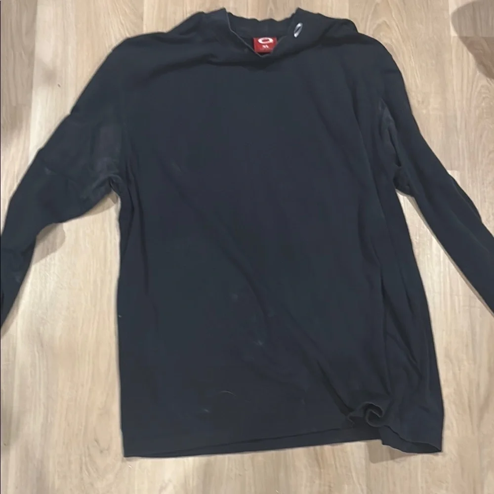 Black Sweatshirt with Crew Neck and Full-Length Sleeves - Picture 1 of 8